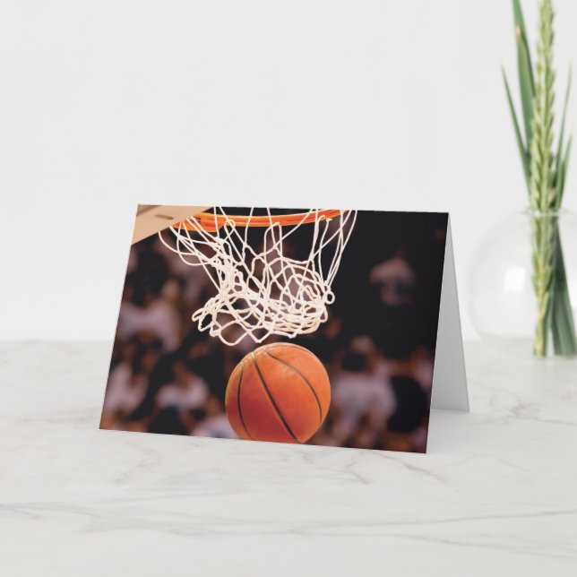 Basketball Scoring Holiday Card (Front)