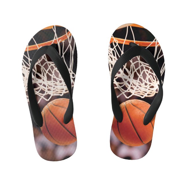 Basketball Scoring Kid's Flip Flops (Footbed)
