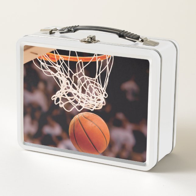 Basketball Scoring Metal Lunch Box (Front)
