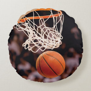 Basketball Scoring Round Pillow