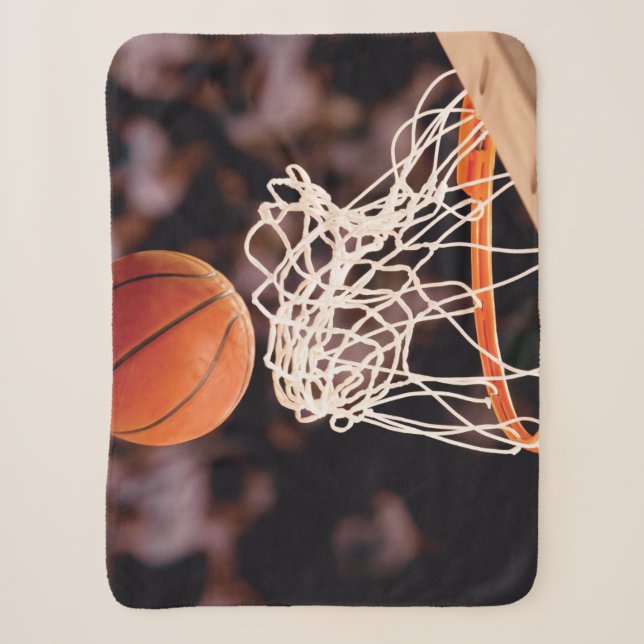 Basketball Scoring Sherpa Blanket (Front)