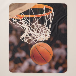 Basketball Scoring Sherpa Blanket