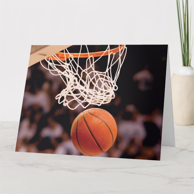 Basketball Scoring Thank You Card (Front)