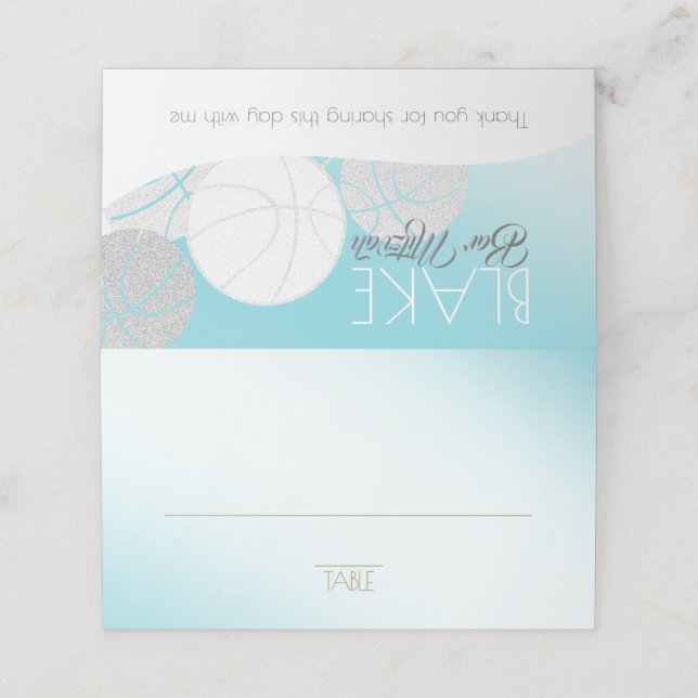 Basketball Seating Card (Outside Unfolded)