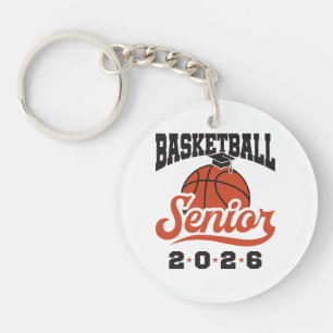 Basketball Senior 2026 Keychain