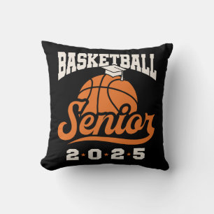 Basketball Senior Class of 2025 Graduation Throw Pillow