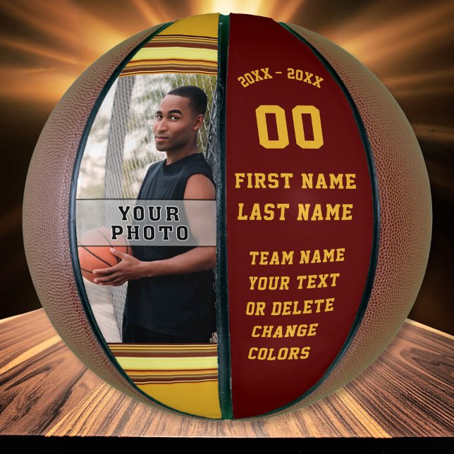 Basketball Senior Night Gifts, Basketball Balls (Christmas gifts for basketball players. Good presents for basketball players. Photo basketball.)