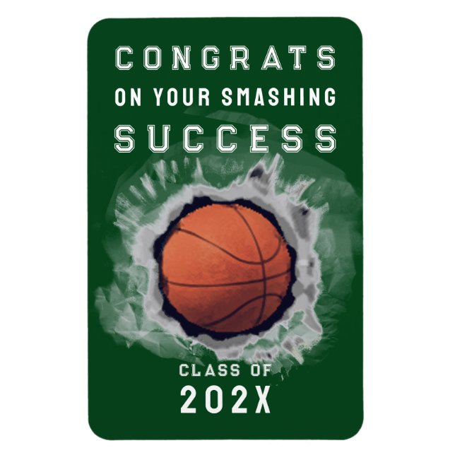 Basketball Senior Varsity Congrats Magnet (Vertical)