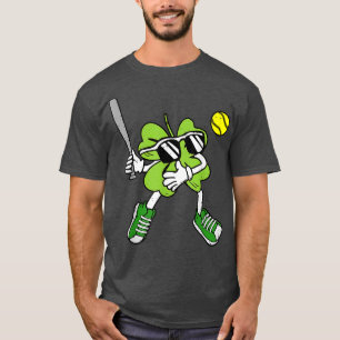 Basketball Shamrock Lucky Clover Irish St Patrick' T-Shirt