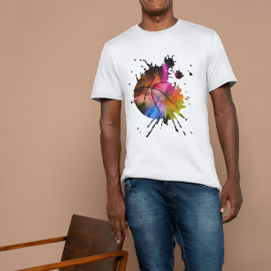 basketball shirt ball graffiti Silhouette