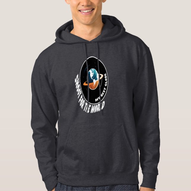Basketball | Shoot for the World | My best globe  Hoodie (Front)