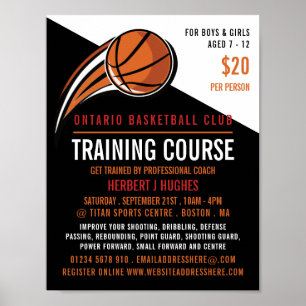Basketball Shot, Basketball Training Course Poster