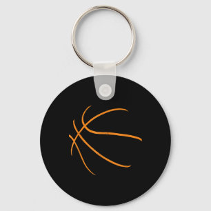 Basketball Silhouette Bball Player Coach Sports Ba Keychain