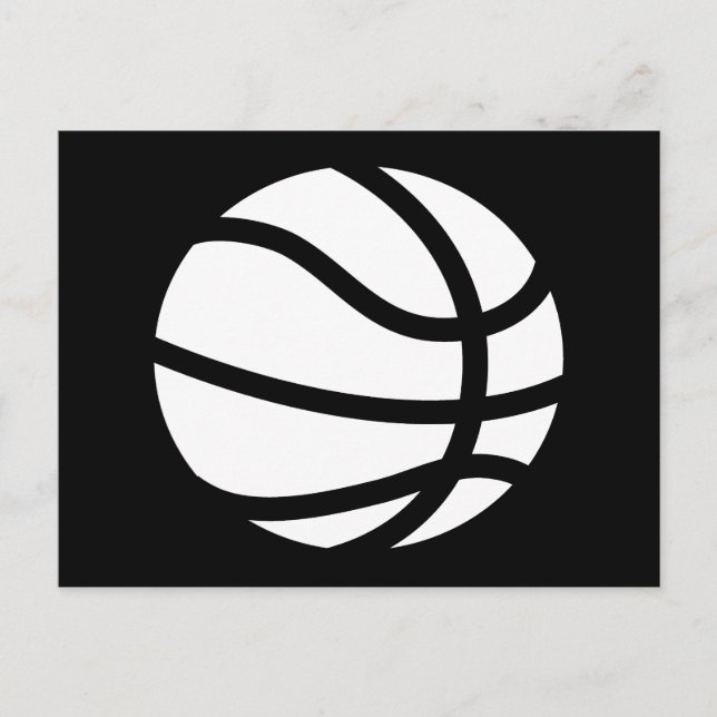 basketball silhouette postcard (Front)