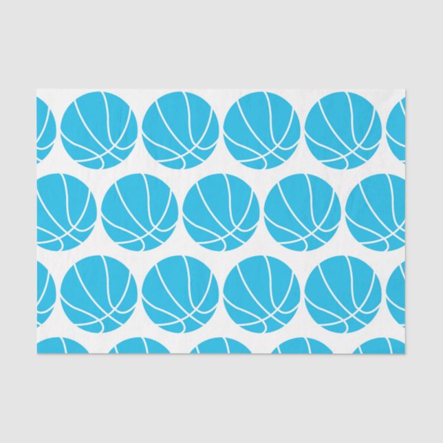 BASKETBALL (SKY BLUE) TISSUE PAPER (Front)