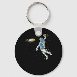 Basketball Slam Dunk Astronaut Space  Keychain