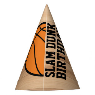 Basketball Slam Dunk Birthday Party Hat