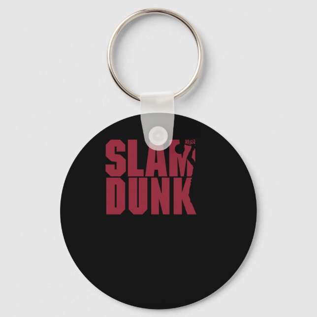 Basketball Slam Dunk  Keychain (Front)