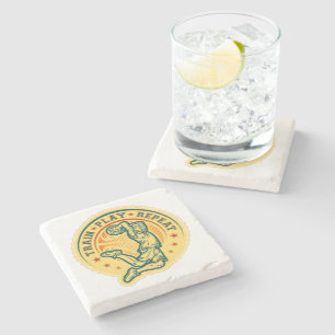 Basketball Slam Dunk Vintage Design Stone Coaster