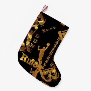 BASKETBALL SMALL CHRISTMAS STOCKING