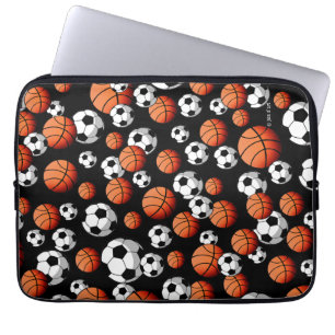 Basketball & Soccer Laptop Sleeve