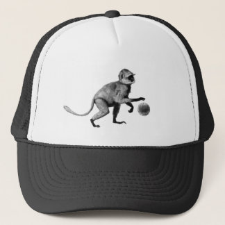Basketball spider monkey trucker hat