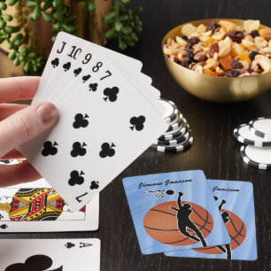 Basketball Sport ball and player Personalize Playing Cards