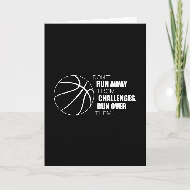 Basketball Sport Basketball Player Team Gift Idea Card (Front)