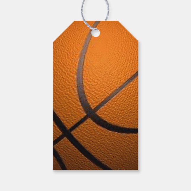 Basketball Sport Design Gift Tags (Front)