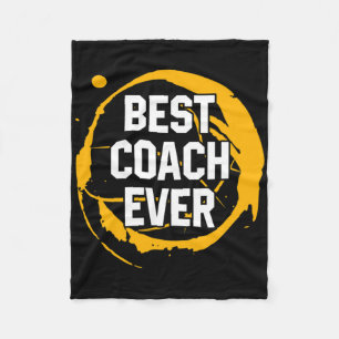 Basketball Sport Gift Best Coach Ever Birthday Gif Fleece Blanket
