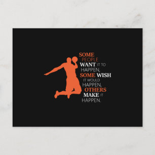 Basketball Sports Basketball Team Player Gift Idea Postcard