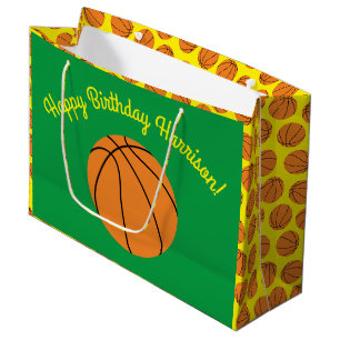 Basketball Sports Birthday Party Large Gift Bag