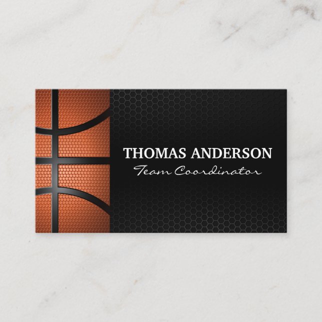 Basketball Sports Business Card (Front)