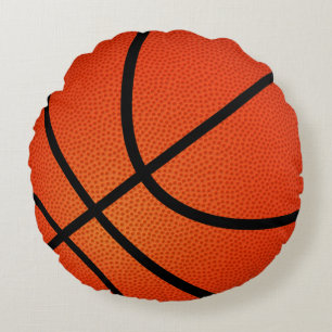 Basketball Sports Fun Round Pillow