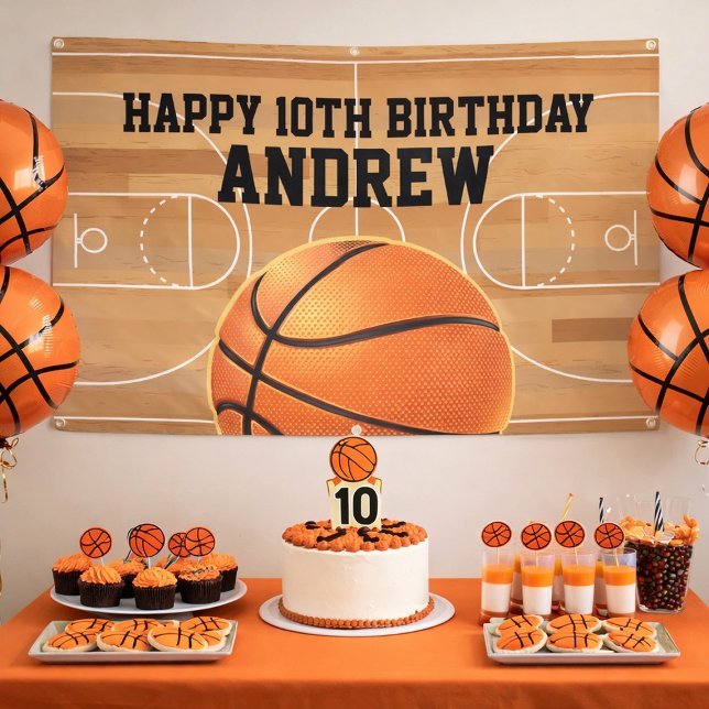 Basketball Sports Happy Birthday Banner (Creator Uploaded)