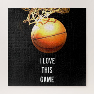 Basketball - Sports Illustration Art Jigsaw Puzzle