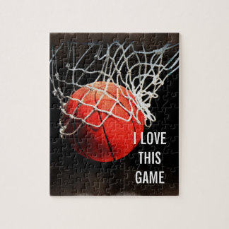 Basketball - Sports Illustration Art Jigsaw Puzzle
