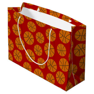 Basketball sports pattern large gift bag