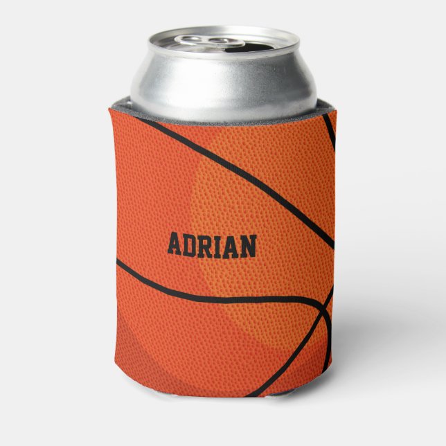 Basketball Sports Personalized   Can Cooler (Can Back)