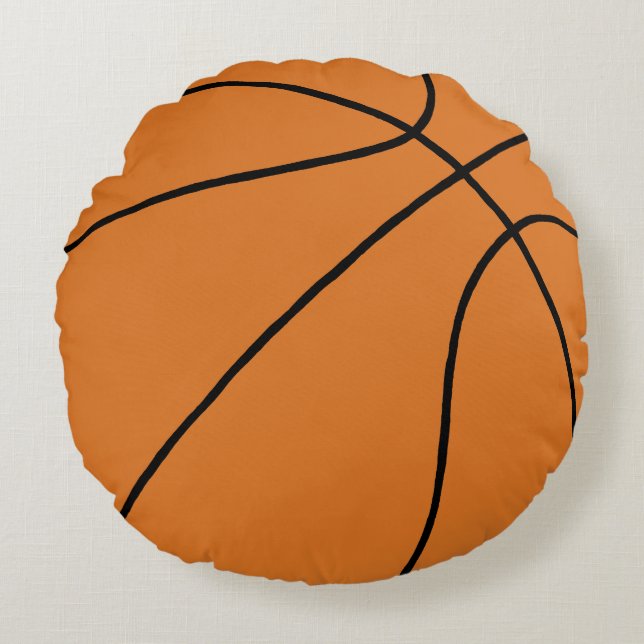 Basketball Sports Round Pillow (Front)