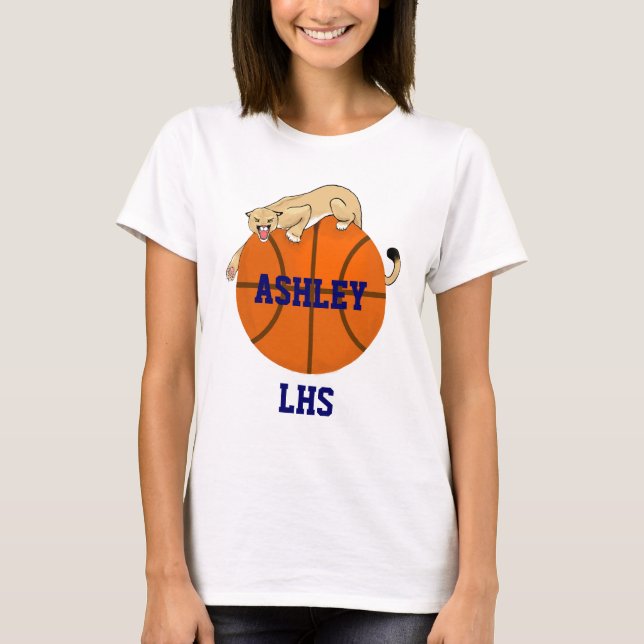 Basketball sports tee - Cougars or Pumas (Front)