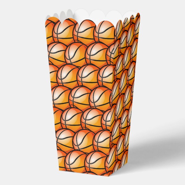 Basketball sports tiled pattern  favor box (Front)