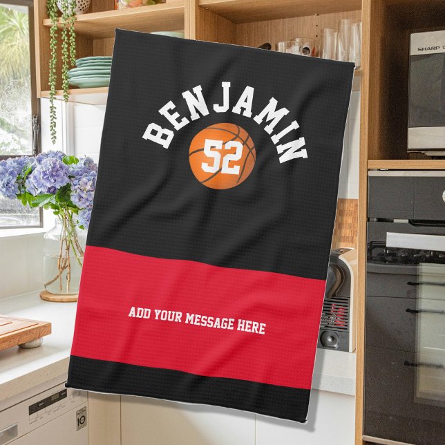 Basketball sports towel, coach bath or tea towel (Creator Uploaded)