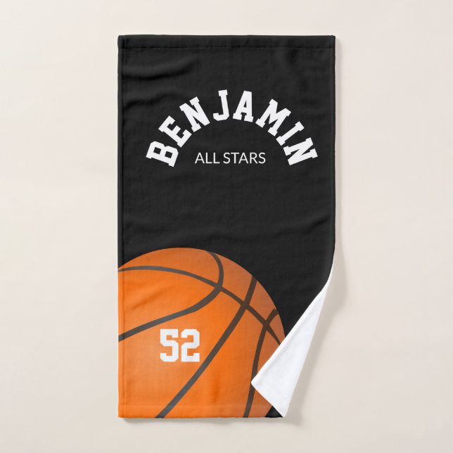 Basketball sports towel, coach bath towel (Hand Towel)