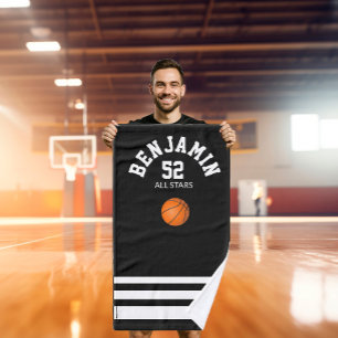 Basketball sports towel, coach bath towel