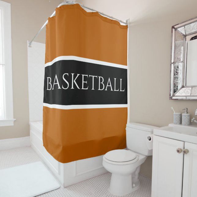 BASKETBALL Sporty Medium Orange Black Stripes (In Situ)