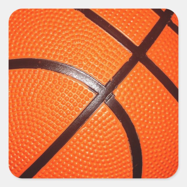 Basketball Square Sticker (Front)