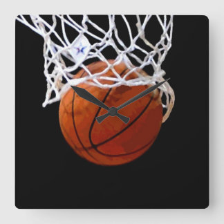 Basketball Square Wallclock