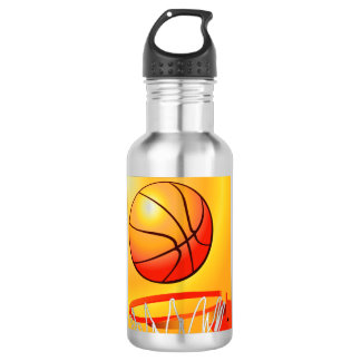 Basketball stainless steel water bottle