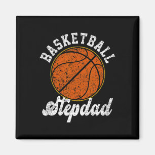 Basketball Stepdad Basketball Lover Fathers Day  Magnet